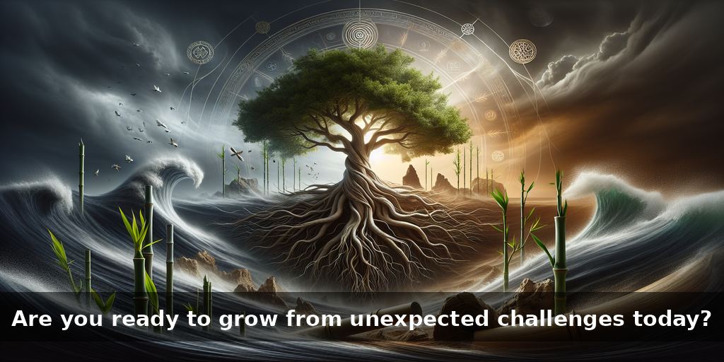 "Cosmic Growth Amidst Conflict: Wood's Mystical Guidance"