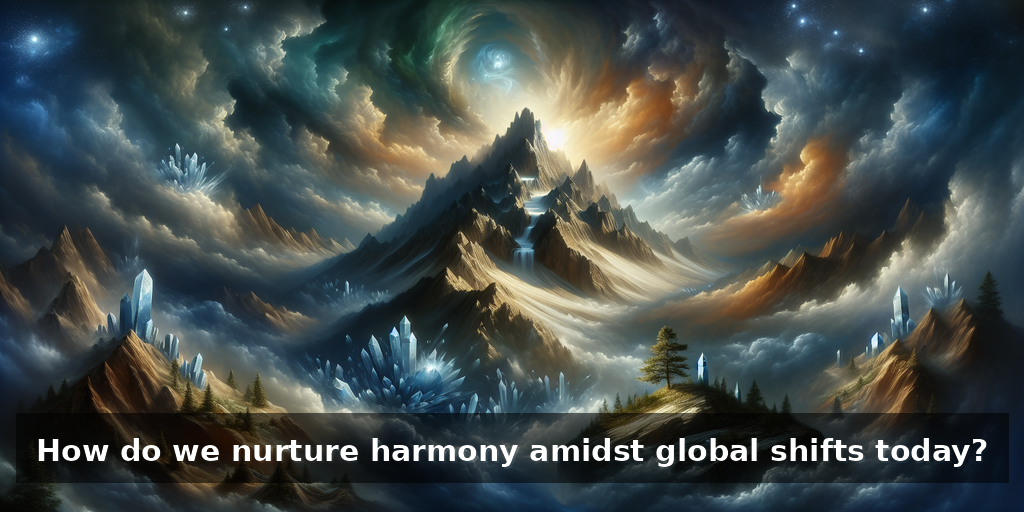 "Earth's Wisdom: Navigating Climate Change and Economy"