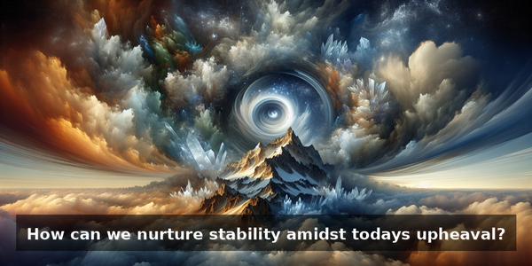 "Earth's Embrace: Stability in Geopolitical Storms"